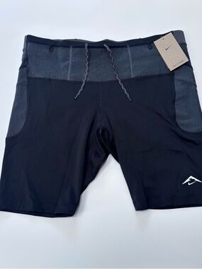 Nike Dri-FIT Trail Lava Loops 1/2 Tights XXL Black New